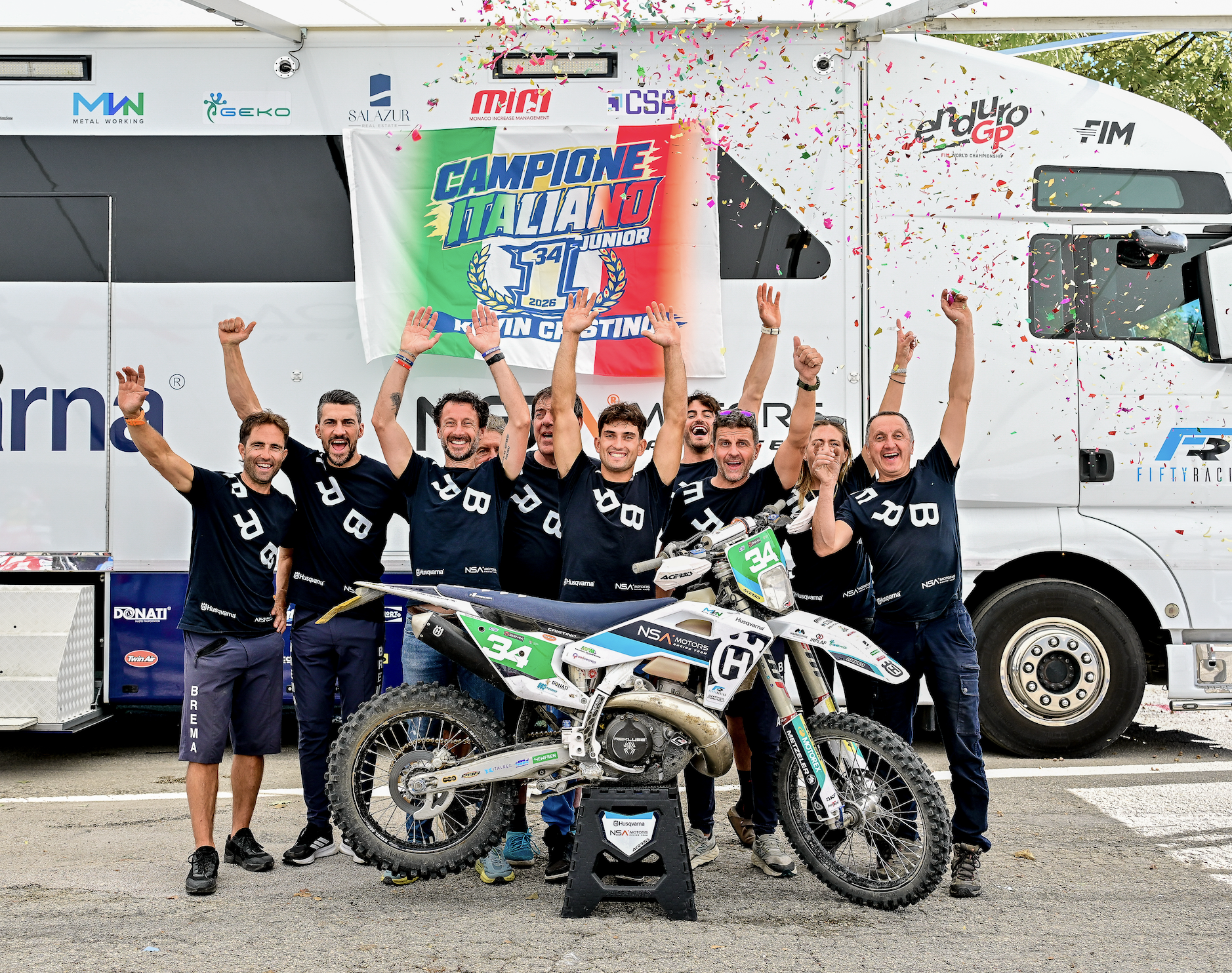 NSA MOTORS RACING TEAM SUL PODIO DELL’ITALIANO: TITOLO JUNIOR E 2° POSTO 250 2T