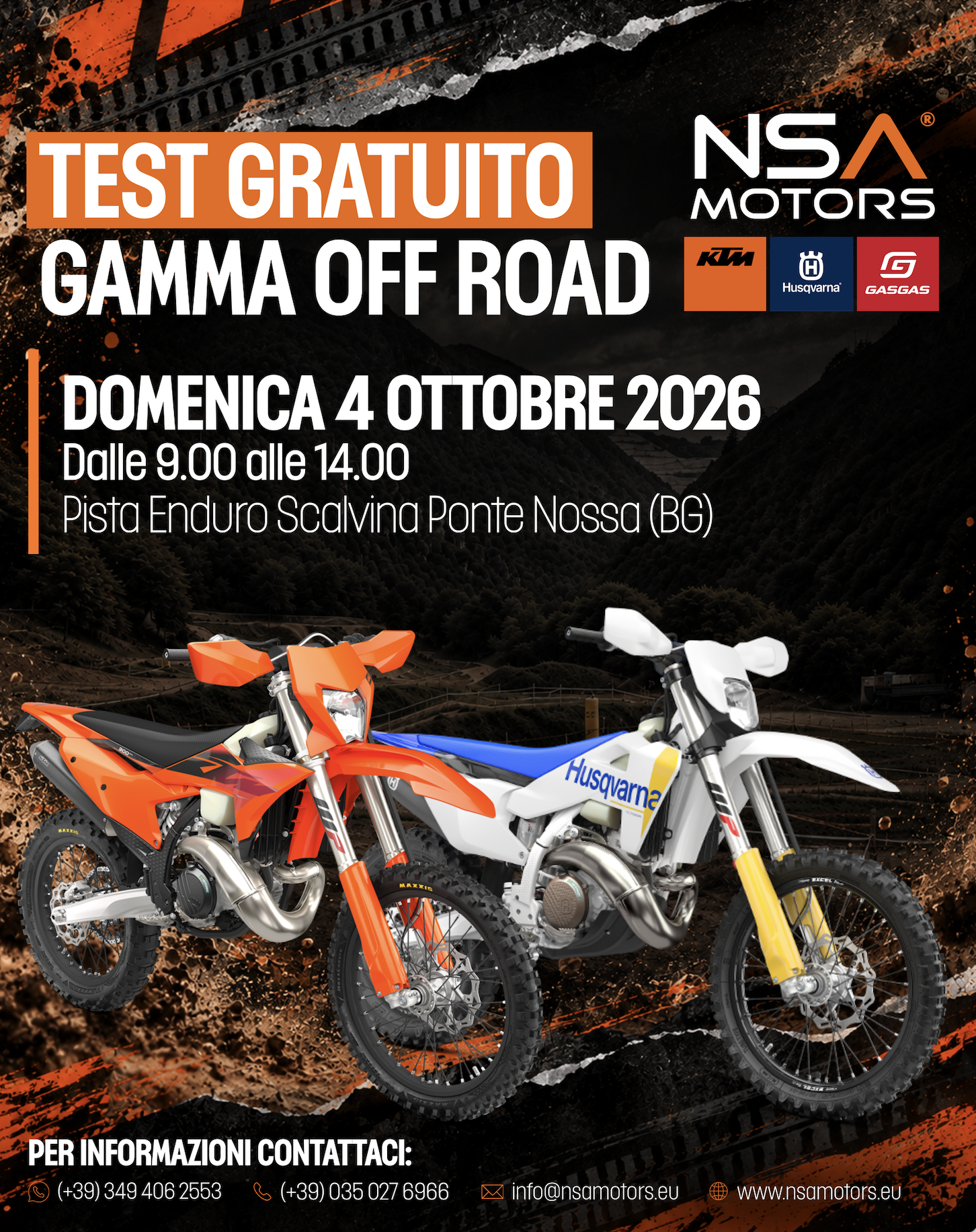 Locandina Off Road Day NSA Motors