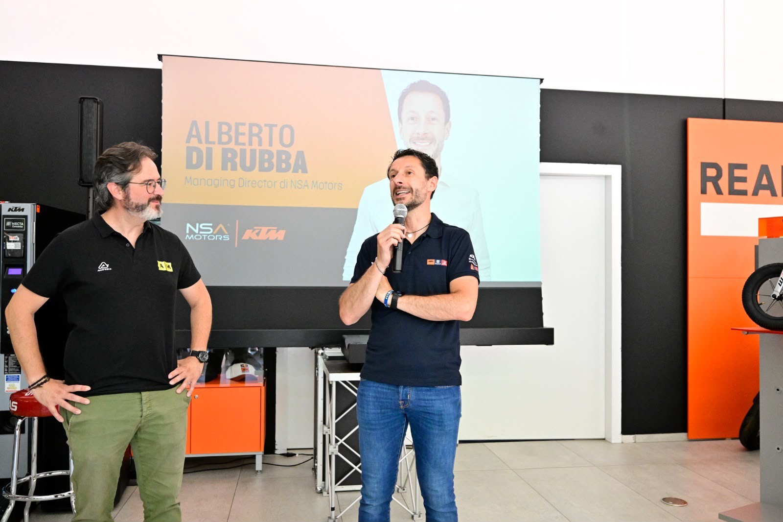 Alberto Di Rubba, Managing Director di NSA Motors, durante il suo intervento